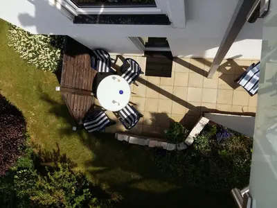 Ein Garten an der Unterkunft Ferien in Goslar, Freiers Ferienwohnungen