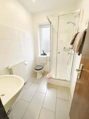 Ein Badezimmer in der Unterkunft Pension Trautheim - Am Stadtpark