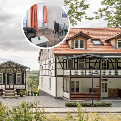 Das Gebäude in dem sich die Ferienwohnung befindet