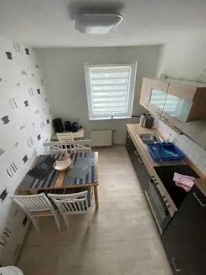 Küche/Küchenzeile in der Unterkunft Ferienwohnung Schmidt
