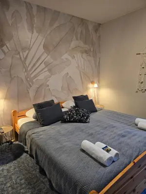 Ein Bett oder Betten in einem Zimmer der Unterkunft Hotel Zur Luppbode