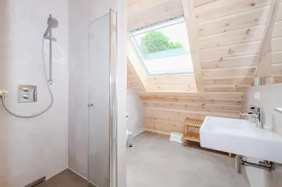Ein Badezimmer in der Unterkunft Bergwaldlodges Einklang & Blickfang