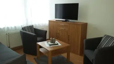 TV/Unterhaltungsangebot in der Unterkunft Ferienwohnung Ballstrasse 28