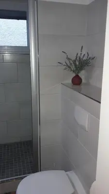 Ein Badezimmer in der Unterkunft Haus Steeg