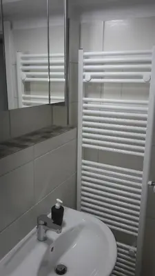 Ein Badezimmer in der Unterkunft Haus Steeg