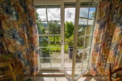 Ein Balkon oder eine Terrasse in der Unterkunft Haus Waldwiese