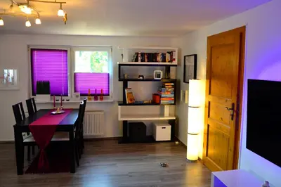 Küche/Küchenzeile in der Unterkunft Bungalow am Bach - zwischen Brocken und Schloß