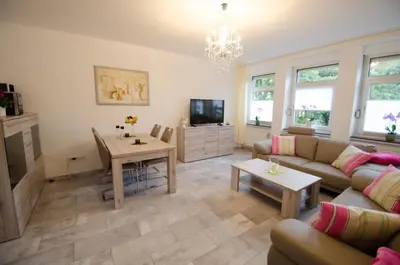 TV/Unterhaltungsangebot in der Unterkunft Erboys Ferienwohnung