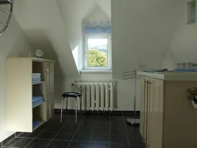 Küche/Küchenzeile in der Unterkunft Ferienwohnung Scarlett