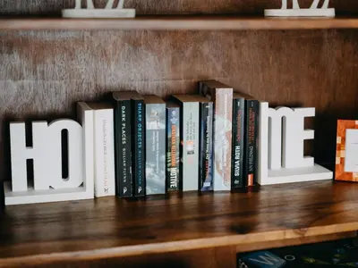 Die Bibliothek im Ferienhaus