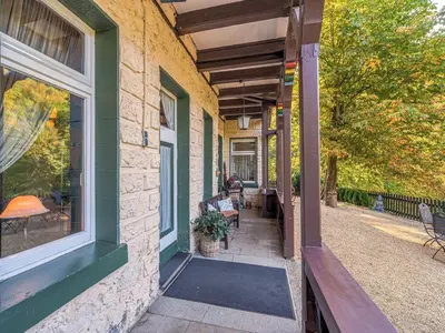 Ein Balkon oder eine Terrasse in der Unterkunft Gruppenhaus im Harz