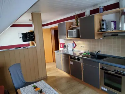 Küche/Küchenzeile in der Unterkunft Ferienwohnung Anna