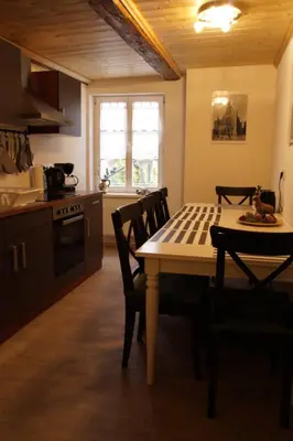 Küche/Küchenzeile in der Unterkunft Fachwerkresidenz Deuterscher Hof