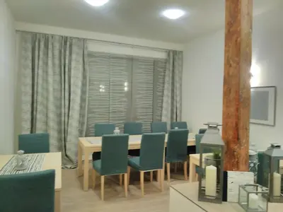 Ein Sitzbereich in der Unterkunft Fachwerkresidenz Deuterscher Hof