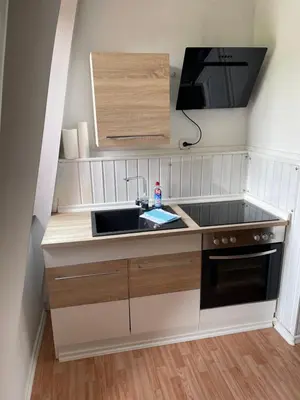 Küche/Küchenzeile in der Unterkunft Ferienwohnung Baars