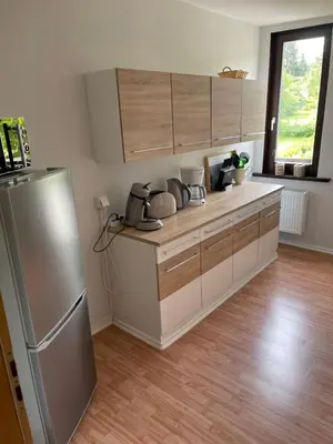 Küche/Küchenzeile in der Unterkunft Ferienwohnung Baars