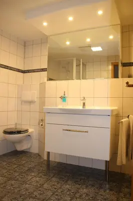 Ein Badezimmer in der Unterkunft Die gute Stube