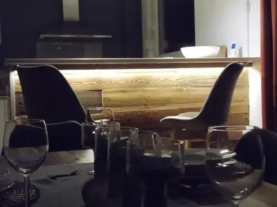 Getränke in der Unterkunft Lina's Ferienwohnungen - zwei moderne FeWos mit Sauna im Haus und fantastischem Ausblick
