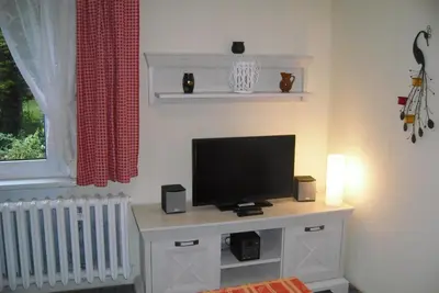 TV/Unterhaltungsangebot in der Unterkunft Ferienwohnung an der Brockenbahn