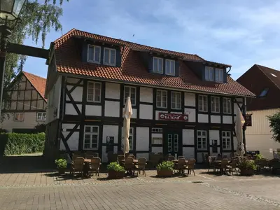 Das Gebäude in dem sich die Ferienwohnung befindet