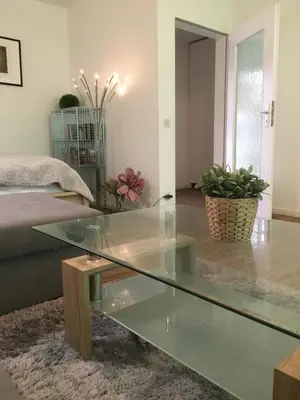 Ein Bett oder Betten in einem Zimmer der Unterkunft Ferienwohnung Harzmond