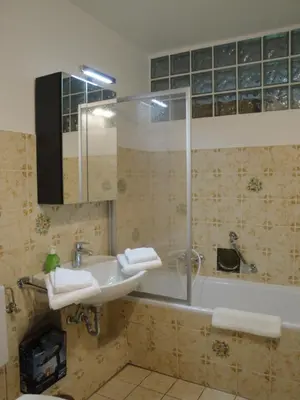 Ein Badezimmer in der Unterkunft Ferienwohnung Harzmond