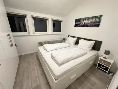 Ein Bett oder Betten in einem Zimmer der Unterkunft Fewo Andresen Hahnenklee