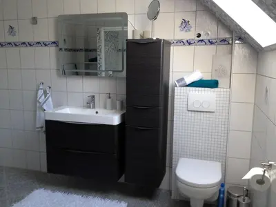 Ein Badezimmer in der Unterkunft Ferienwohnung Unikat Harz