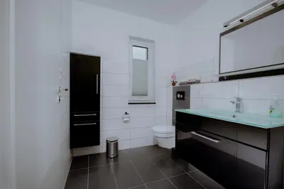 Küche/Küchenzeile in der Unterkunft Ferienwohnung im Bockrieß