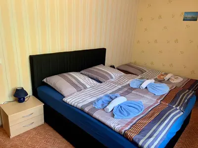 Ein Bett oder Betten in einem Zimmer der Unterkunft Ferienhaus Erika