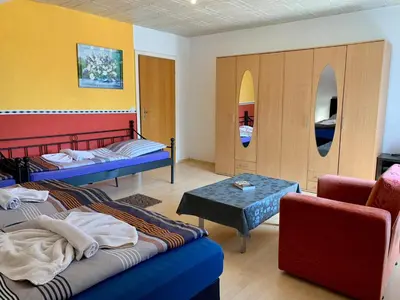 Ein Bett oder Betten in einem Zimmer der Unterkunft Ferienhaus Erika