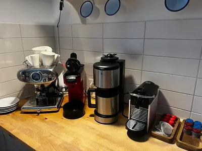 Kaffee-/Teezubehör in der Unterkunft Ferienwohnung 