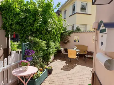 Ein Balkon oder eine Terrasse in der Unterkunft Gästehaus zum Georgenberg