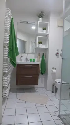 Ein Badezimmer in der Unterkunft Appartement Schultz - Grüne Aue