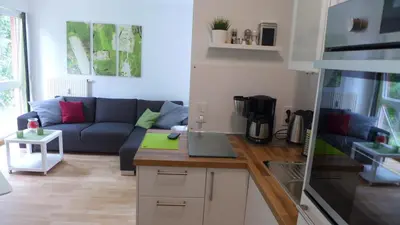 Küche/Küchenzeile in der Unterkunft Appartement Schultz - Grüne Aue