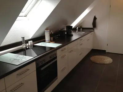 Küche/Küchenzeile in der Unterkunft Ferienwohnung Unikat