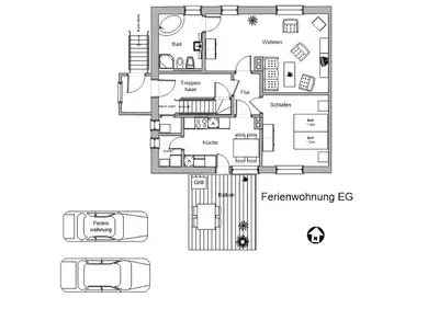 Grundriss der Unterkunft Fischer