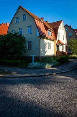 Das Gebäude in dem sich die Ferienwohnung befindet