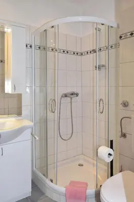 Ein Badezimmer in der Unterkunft Echt-Harz-Fewo