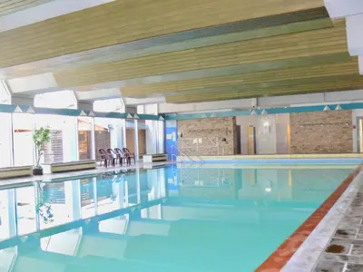 Der Swimmingpool an oder in der Nähe von Ferienwohnung von Damm