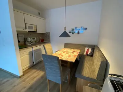 Küche/Küchenzeile in der Unterkunft Ferienwohnung von Damm