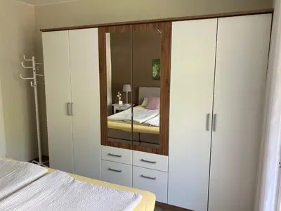 Ein Bett oder Betten in einem Zimmer der Unterkunft Ferienwohnung von Damm