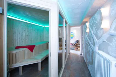 Ein Bett oder Betten in einem Zimmer der Unterkunft Ferienhaus Gottersitz