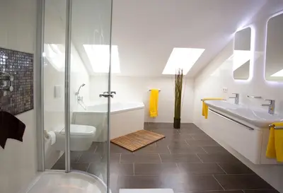 Ein Badezimmer in der Unterkunft Ferienhaus Gottersitz