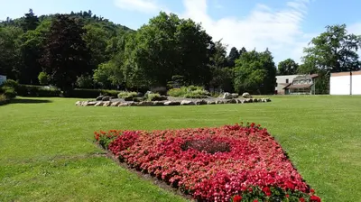 Ein Garten an der Unterkunft Pension Villa Irene