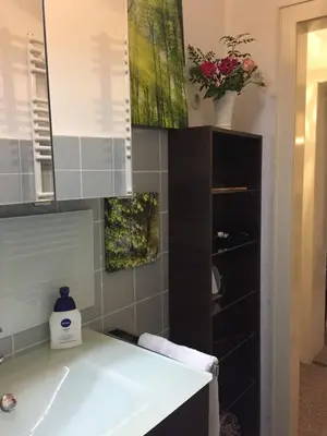 Ein Badezimmer in der Unterkunft Ferienwohnung Harzburg
