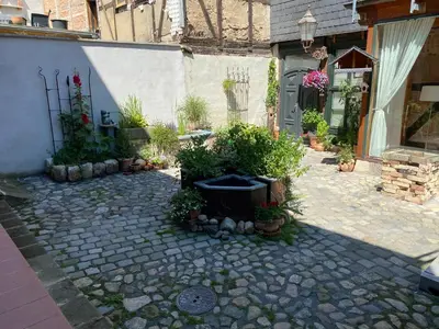 Ein Garten an der Unterkunft Ferienwohnung unterm Schreckensturm