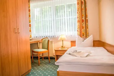Ein Bett oder Betten in einem Zimmer der Unterkunft Haus Irmchen