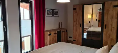 Ein Bett oder Betten in einem Zimmer der Unterkunft Ferienappartements im Speicherwerk
