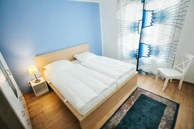 Ein Bett oder Betten in einem Zimmer der Unterkunft Ferienwohnung BöseHansen